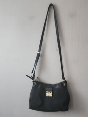 Juicy Couture Black Crossbody Bag with Gold Hardware